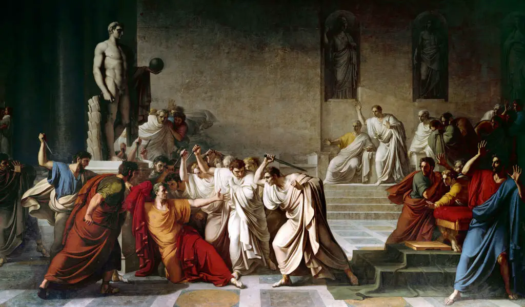 Vincenzo Camuccini, La Muerte de César, 1798
