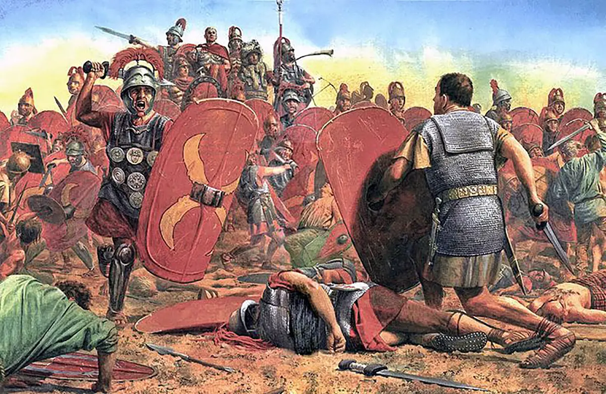 Los escudos de los legionarios de la República romana
