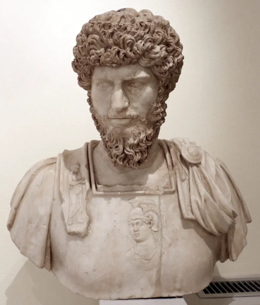 Busto de Lucio Vero, el hermano de Marco Aurelio.