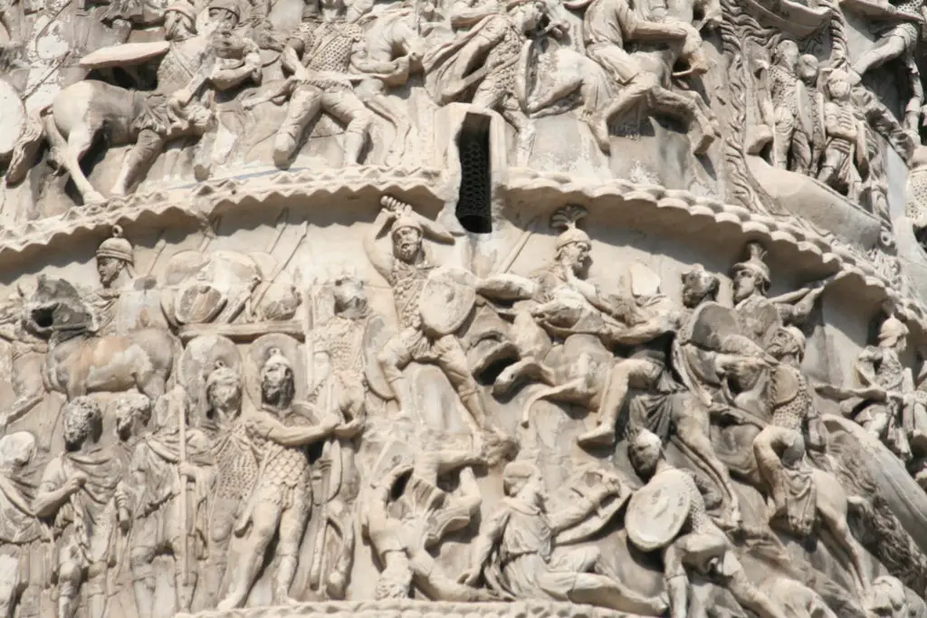 Detalle de la columna de Marco Aurelio.