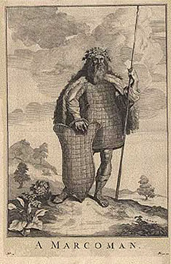 Ilustración de un guerrero Marcomano.
