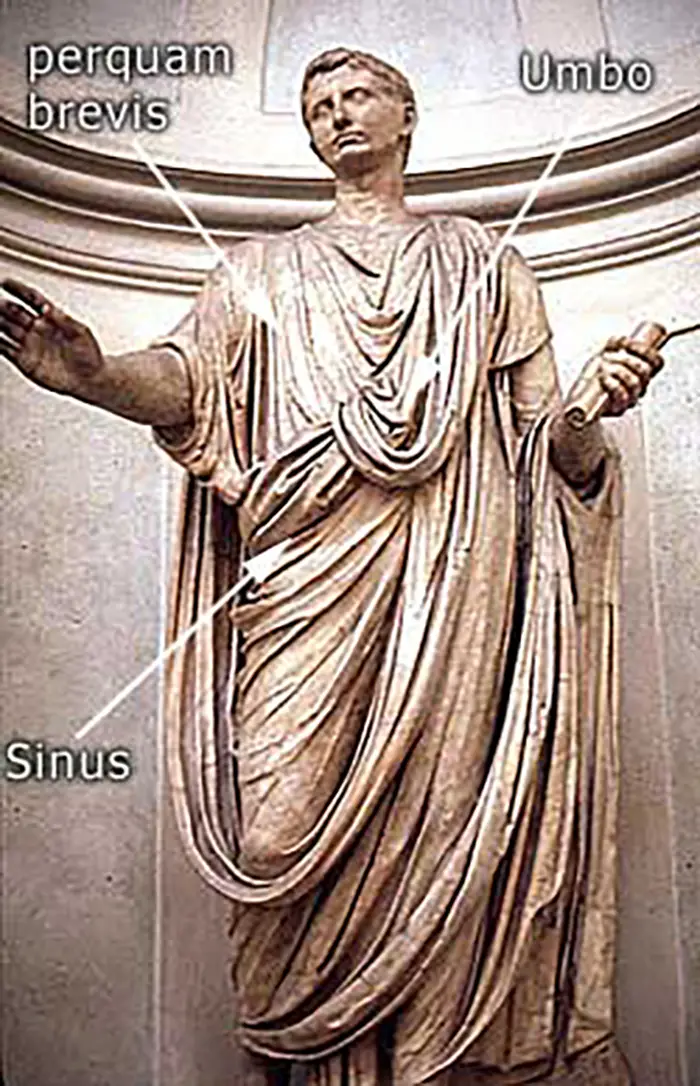 La toga romana, la prenda de vestir más emblemática de Roma