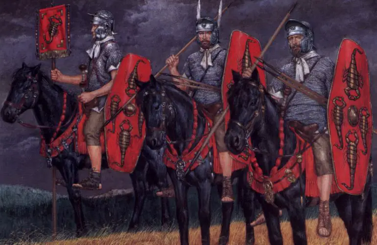 Ilustración de caballeros pretorianos.