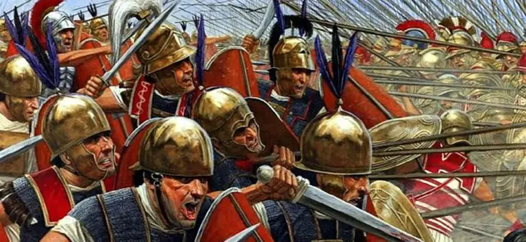 Ilustración de soldados romanos de la república temprana