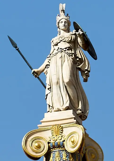 Fotografía de la estatua Atenea Promacos.