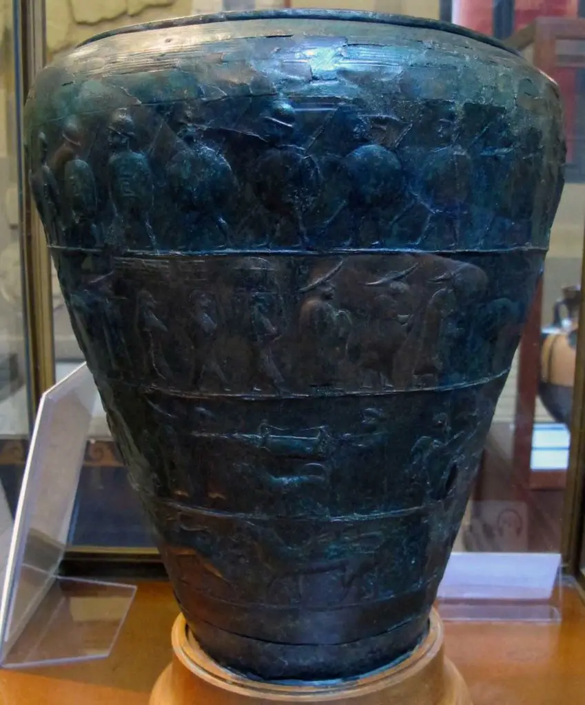 Fotografía de la Situla de Certosa.