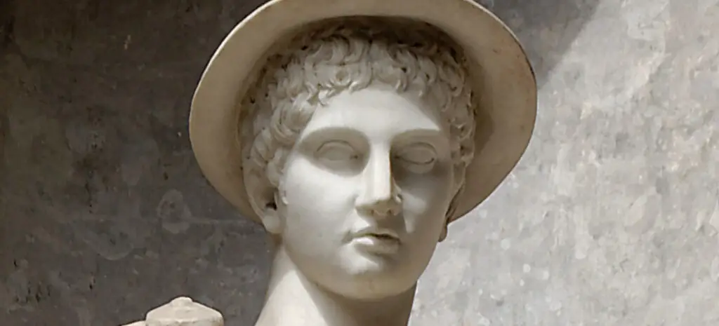 Hermes Ingenui, réplica romana en mármol del siglo II a.C. de una estatua griega de Hermes (Mercurio) del siglo V a.C.