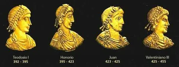 Emperadores de la dinastía Teodosiana.