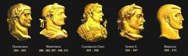 Emperadores romanos de la tetraquía.