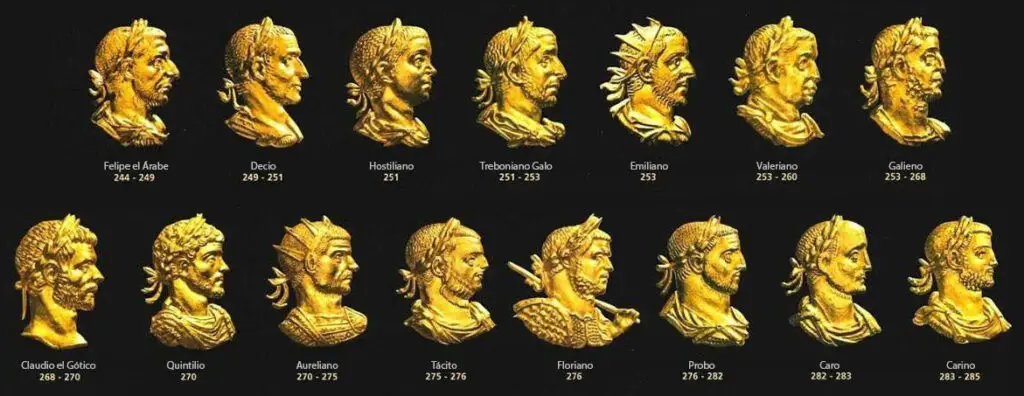 Emperadores romanos del tercer siglo.