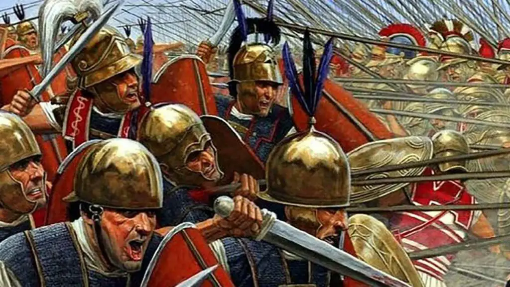 Principes en combate, soldados de la República Romana.