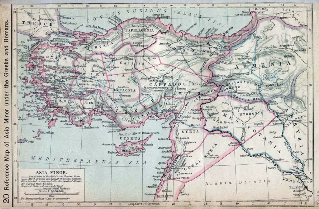Asia Menor bajo domino romano y griego.