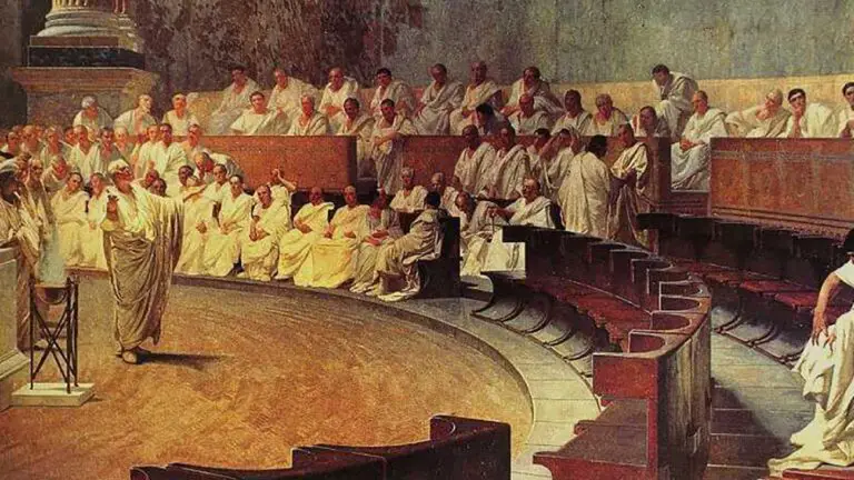 El senado romano y la lucha entre las clases sociales romanas.
