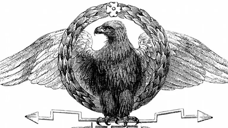 Ilustración del águila romana adoptado durante las reformas de Mario.