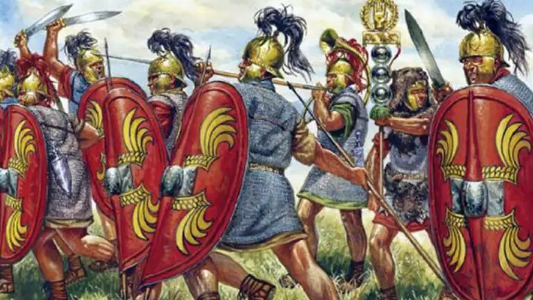 Soldados romanos durante la guerra civil de César.