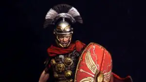Ilustración de un oficial romano. Los oficiales romanos.
