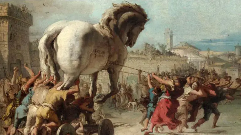 Caballo de Troya, pintura inspirada en la obra de Virgilio.