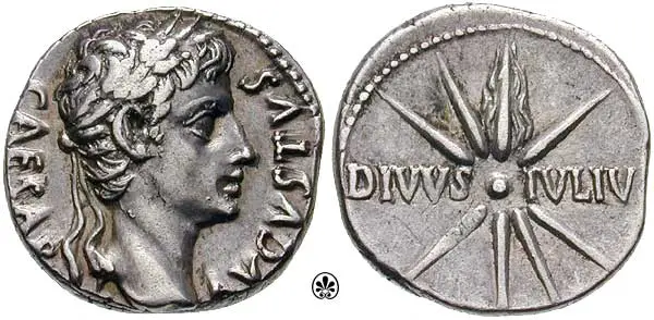 Moneda conmemorativa del cometa de Julio César.